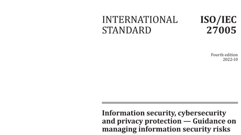 ISO 27005:2022 - Guidance on Managing Information Security Risks - Studocu