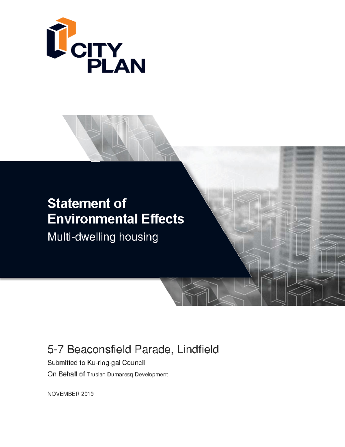 Statement of Environmental Effects for DA at 5-7 Beaconsfield Pde ...