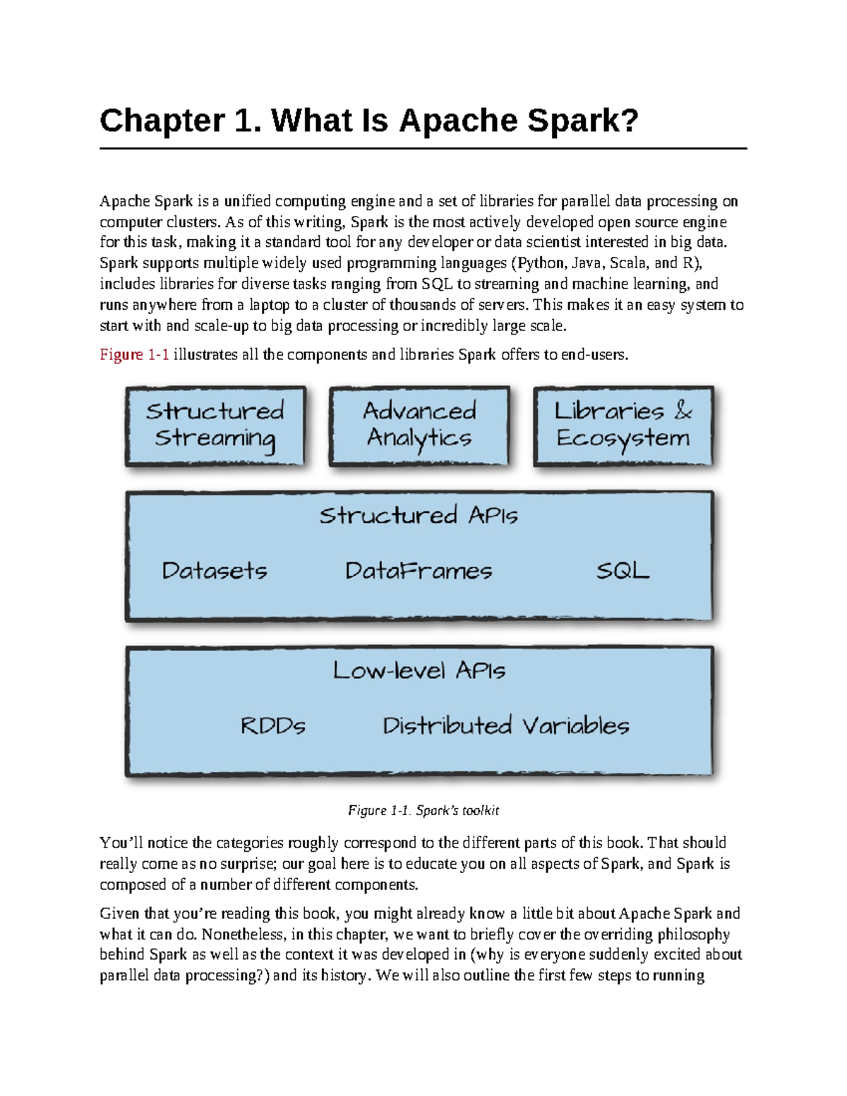 Chapter 1: Introduction to Apache Spark and Its Components - Studocu