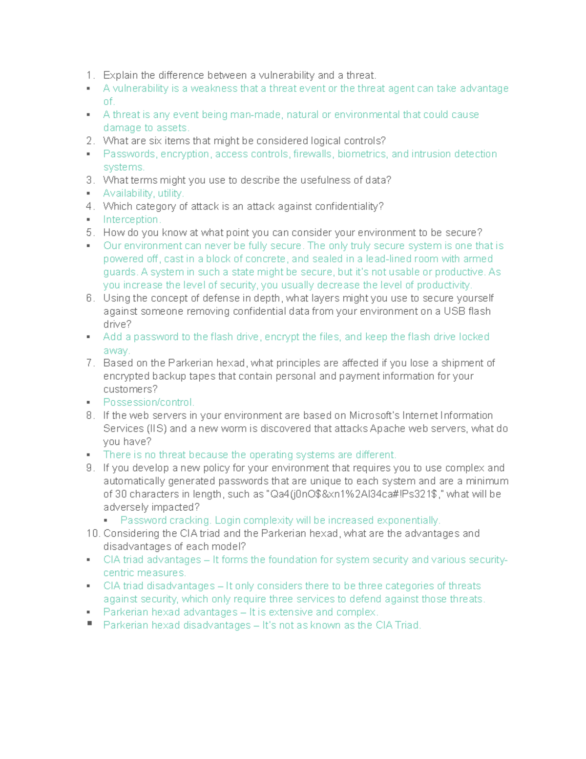 INFO 101: Understanding Fundamental Concepts in Information Security ...
