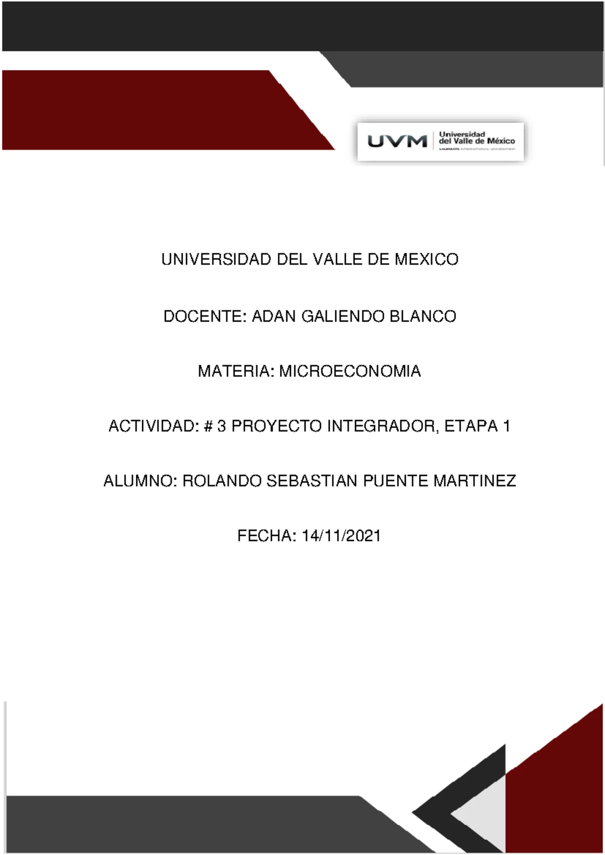 ACT 7 RSPM - Proyecto integrador atapa 2 - uu Proyecto Integrador Etapa ...