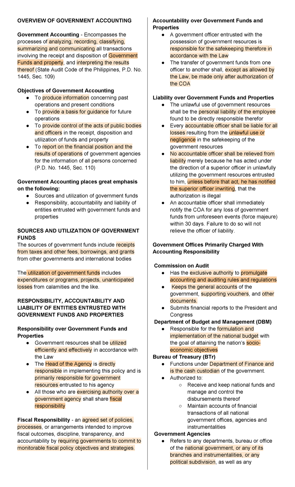 Government Accounting Overview: Key Principles and Standards - Studocu