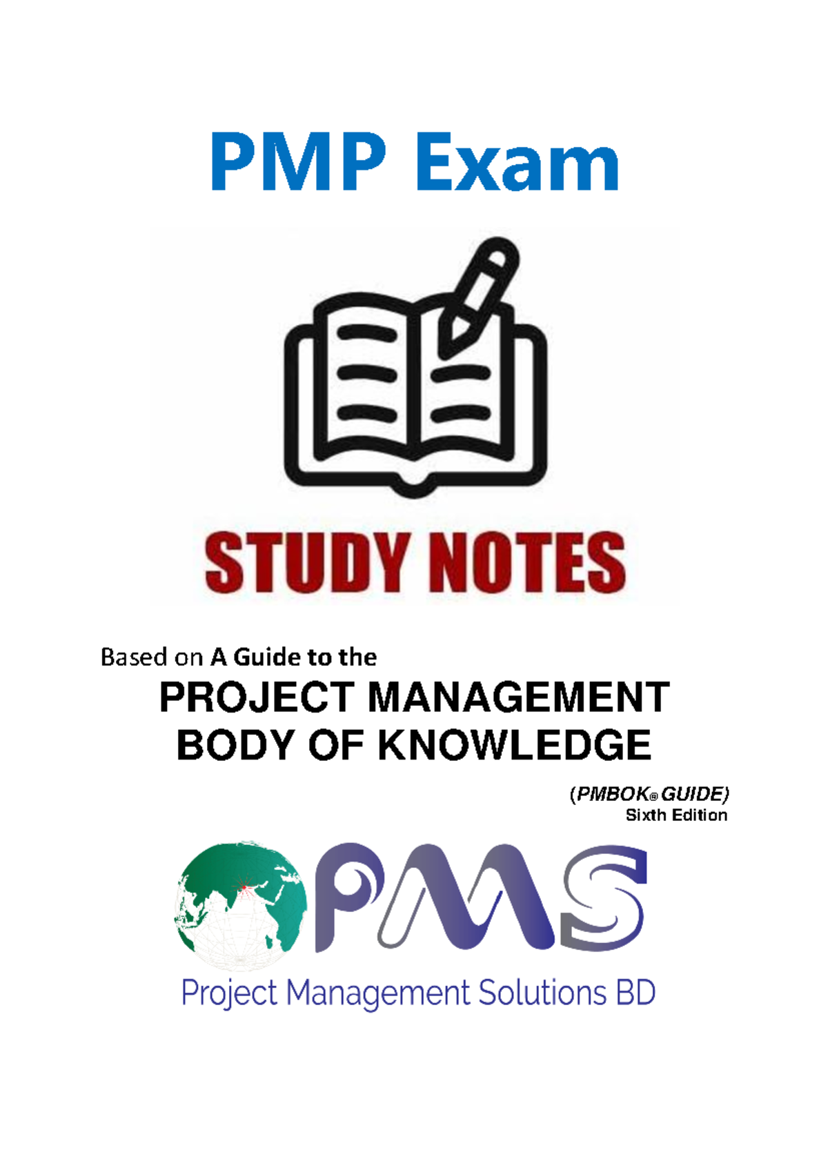 405020941 PMBOK® Guide Notes: Comprehensive PMP Exam Prep - Studocu