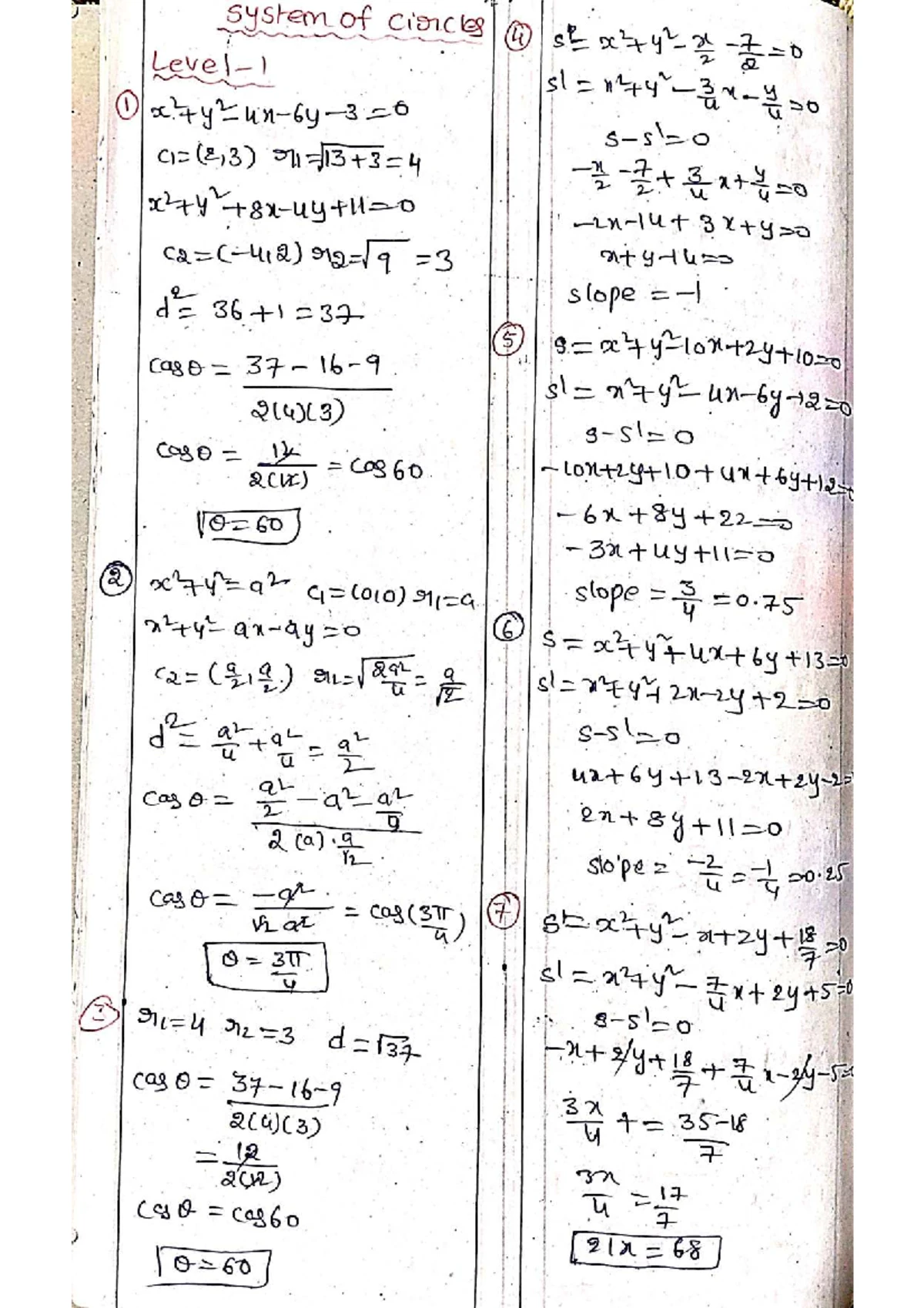 Circles - Class 11 Notes and Exercises - Studocu