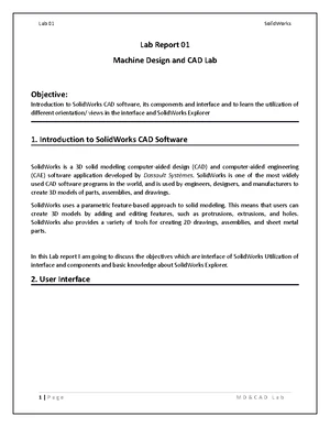 Manufacturing Process Report - Manufacturing Process Course instructor ...