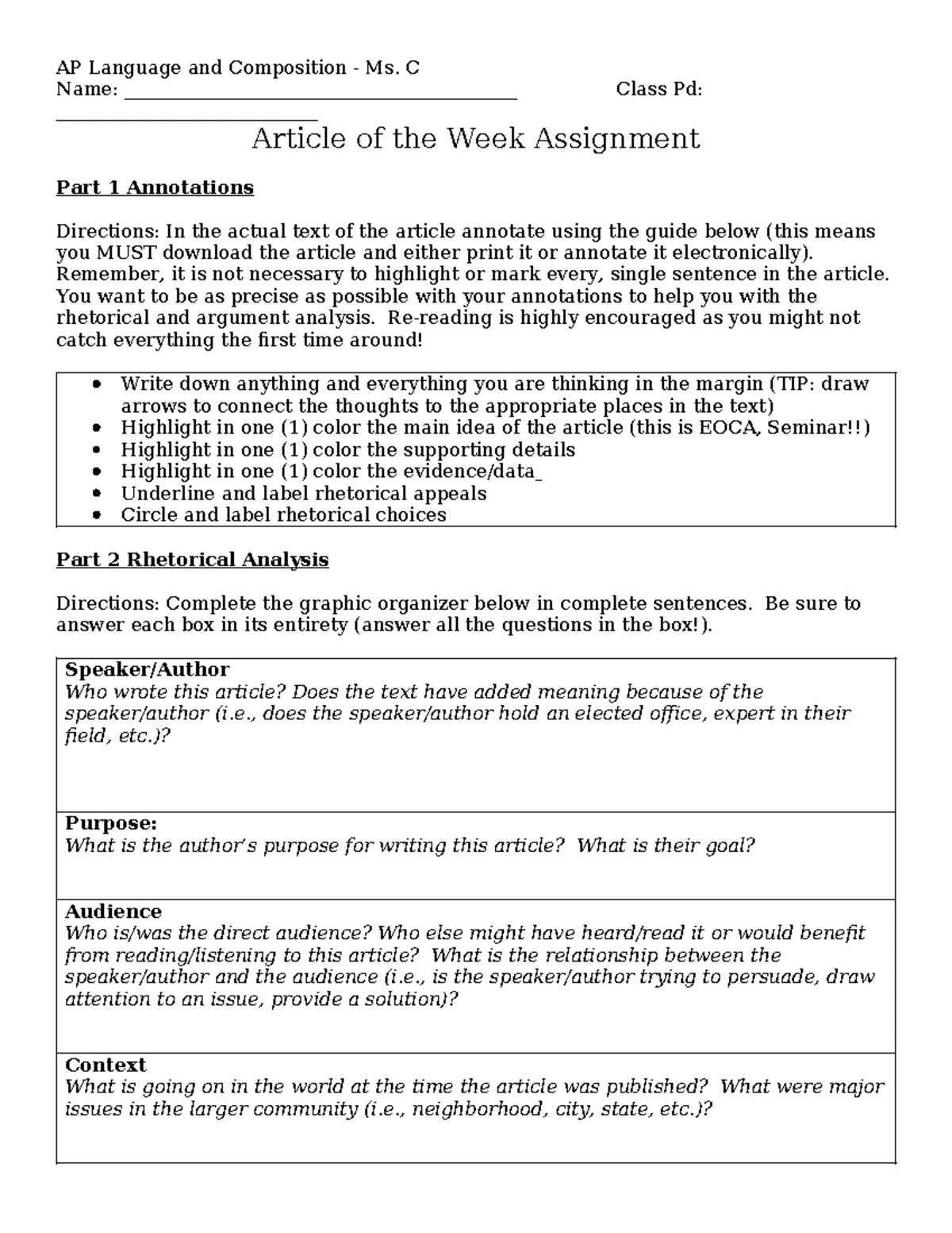 Annotation - matrix style Template - Reference citation here Research ...