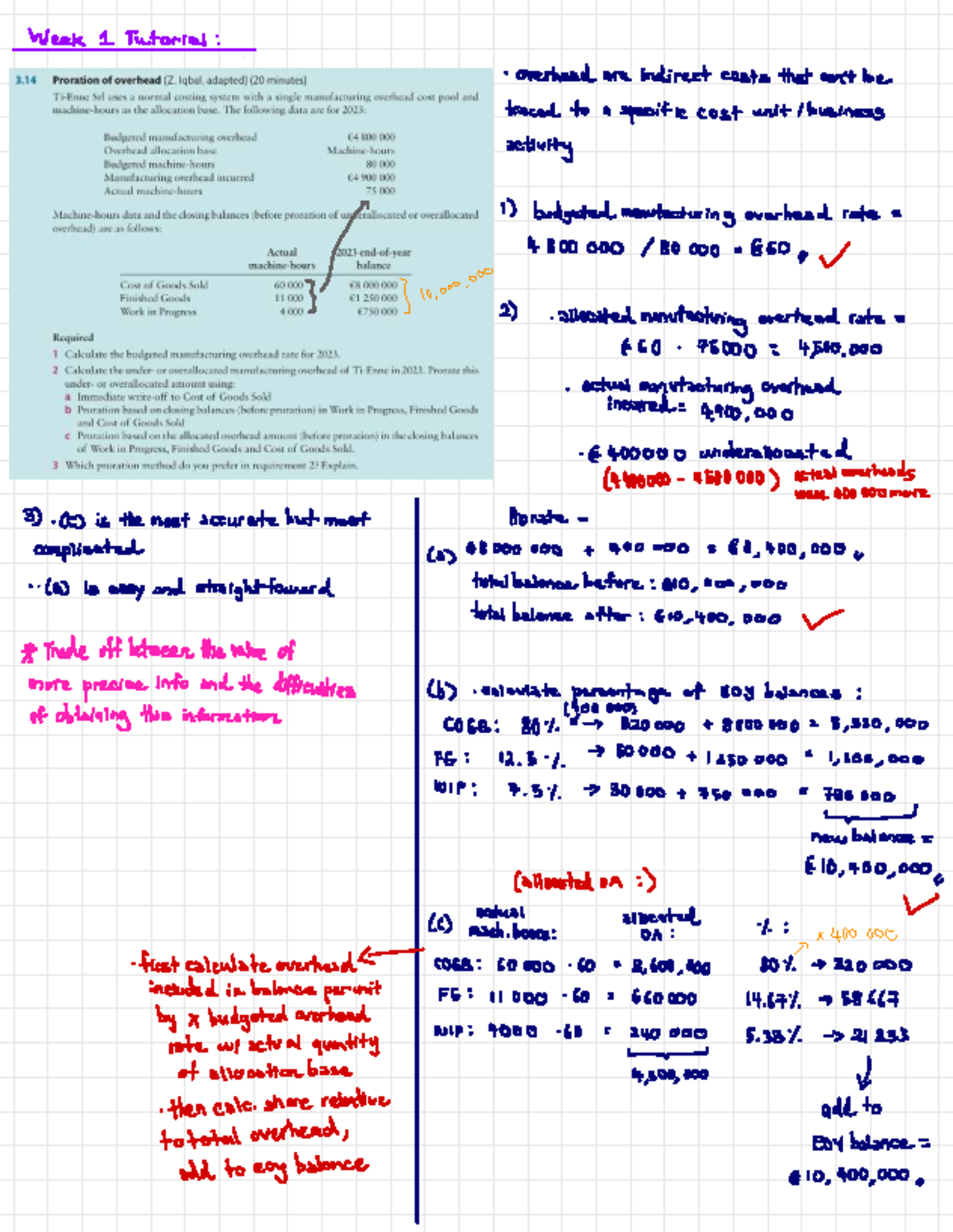 ACCT 101: Weekly Tutorial Exercises for Weeks 1-6 - Studeersnel