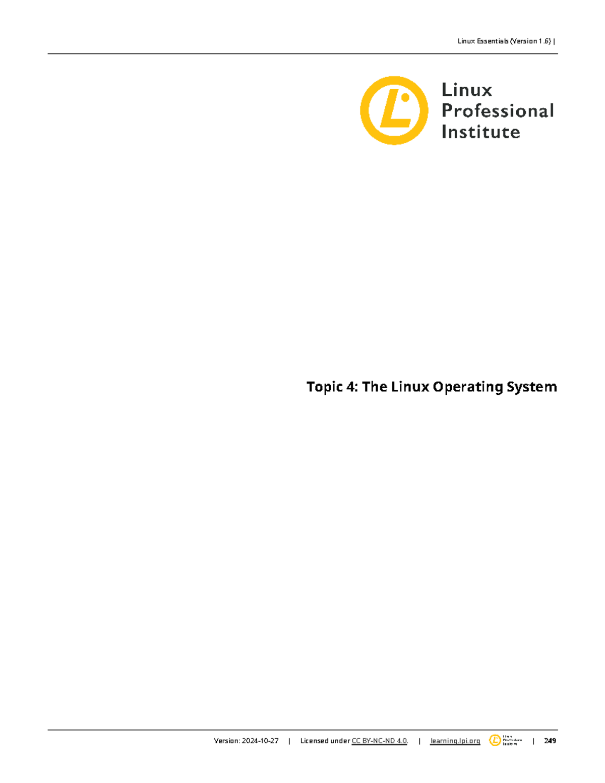 Linux Essentials V1.6: Lesson 4.3 - Understanding Where Data is Stored ...