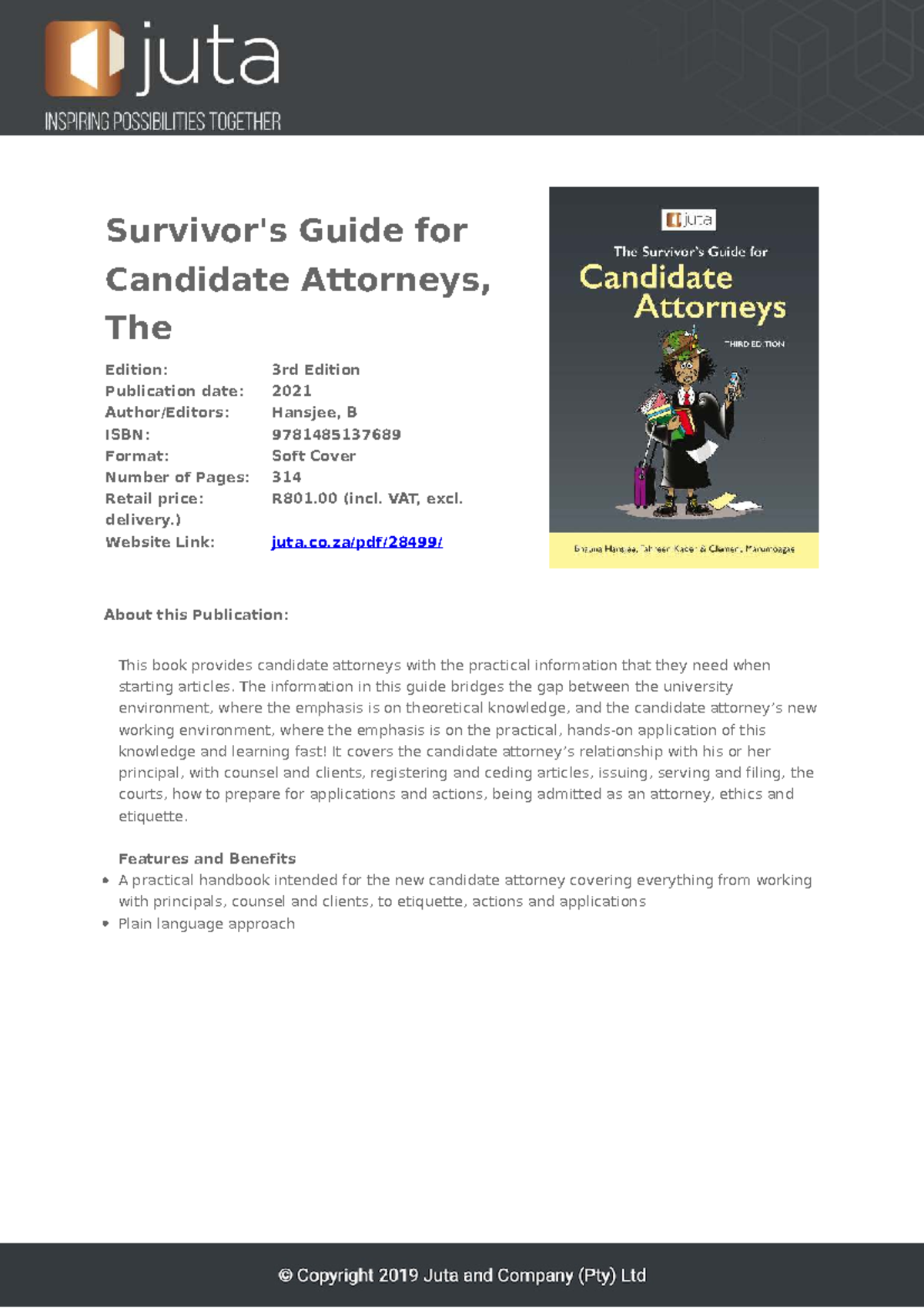 Basic Guidelines for Candidate Attorneys: A Practical Handbook - Studocu
