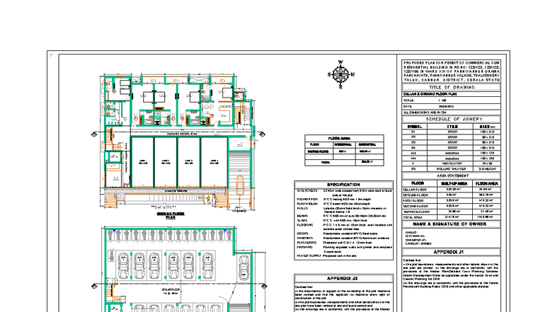495 860 380 Proposed Ground and Cellar Floor Plan for Permit - Studocu
