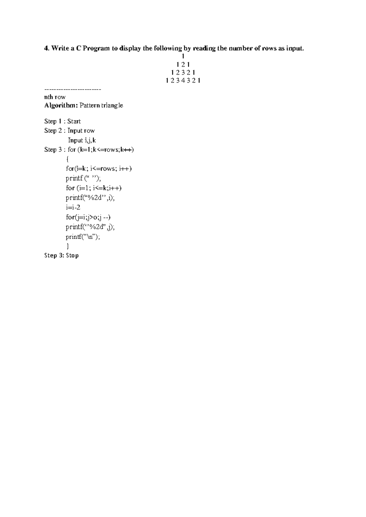 CPL Program-4 - Ndnxnn - Computer Engineering - Write a C Program to ...