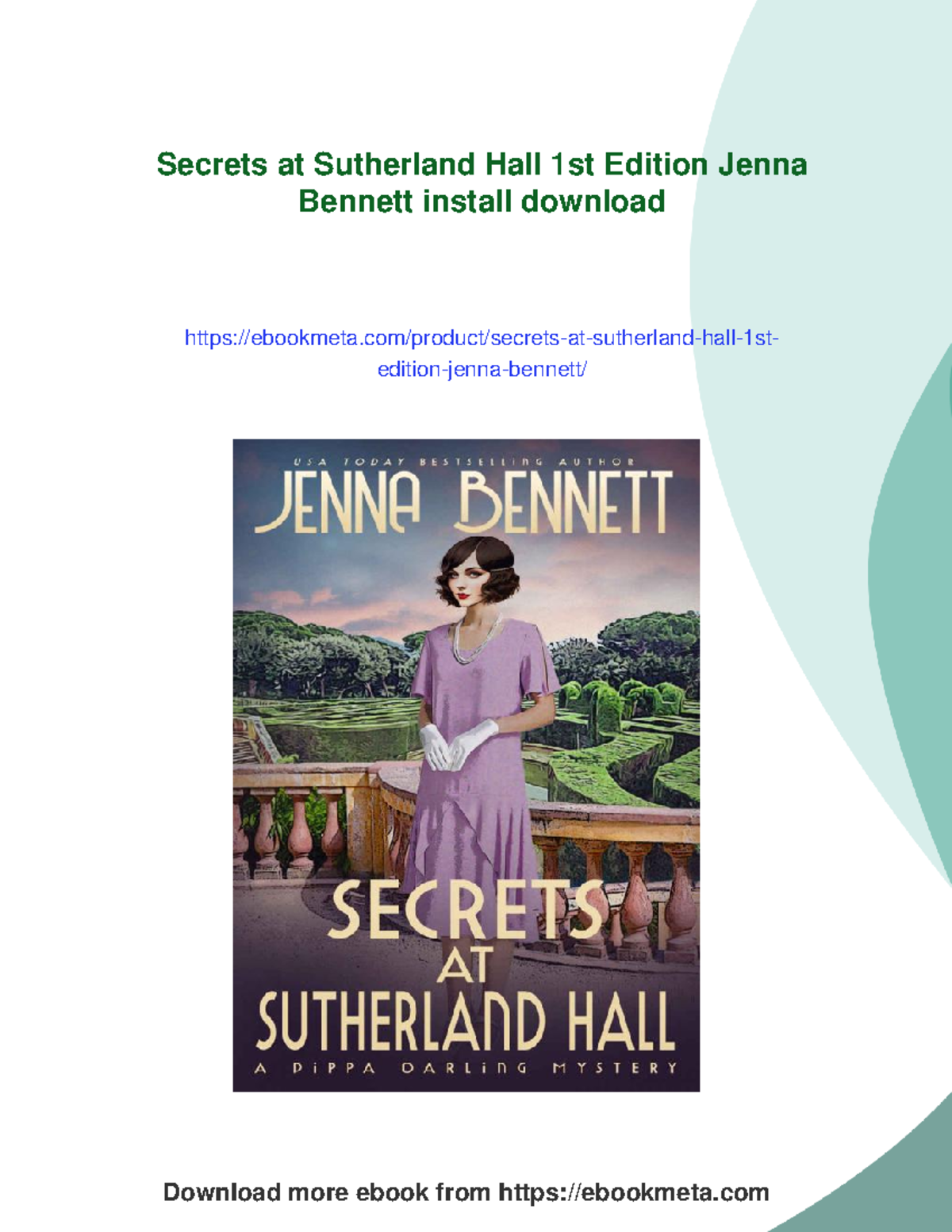 Secrets at Sutherland Hall: A Mystery Novel by Jenna Bennett - Studocu