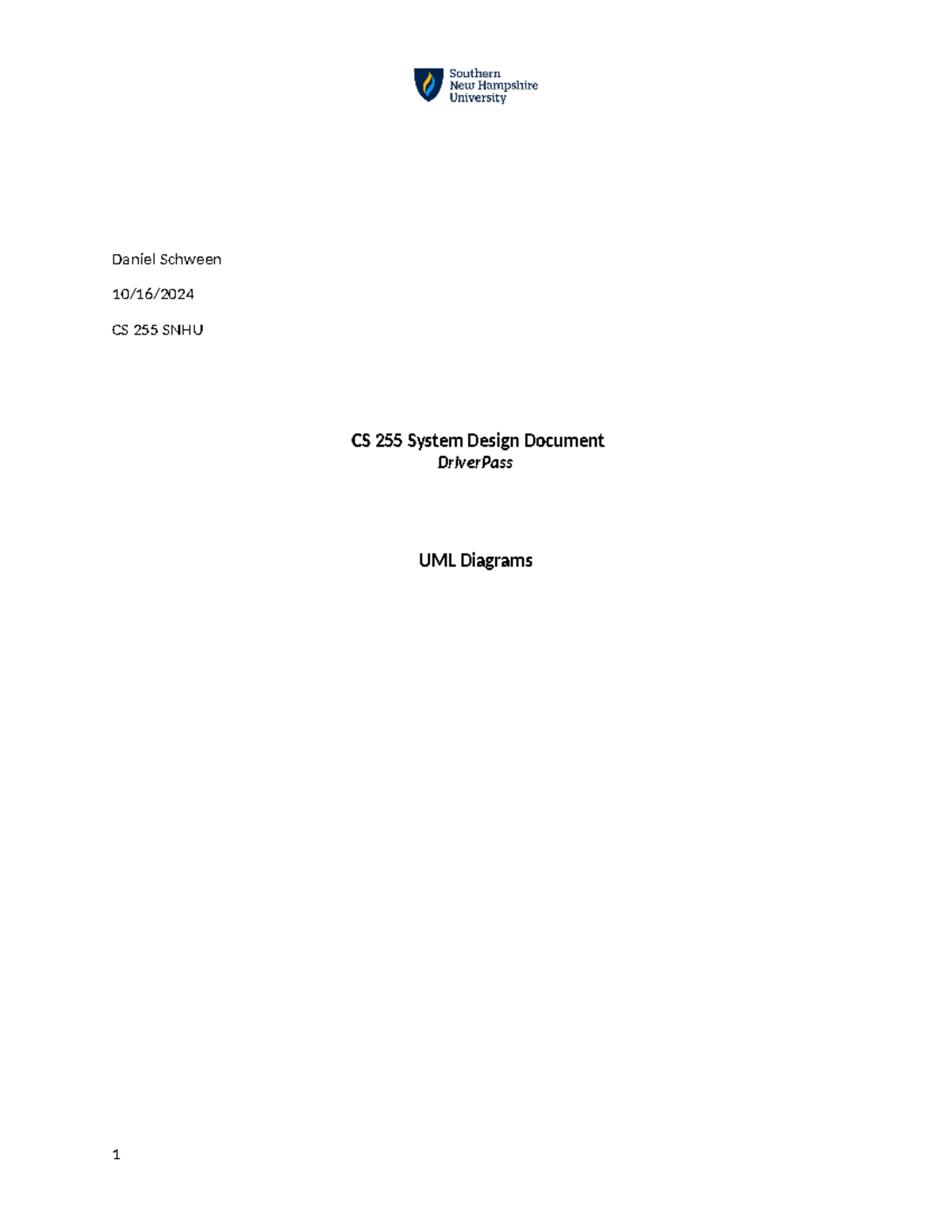 CS 255 System Design Document: DriverPass Project Overview - Studocu