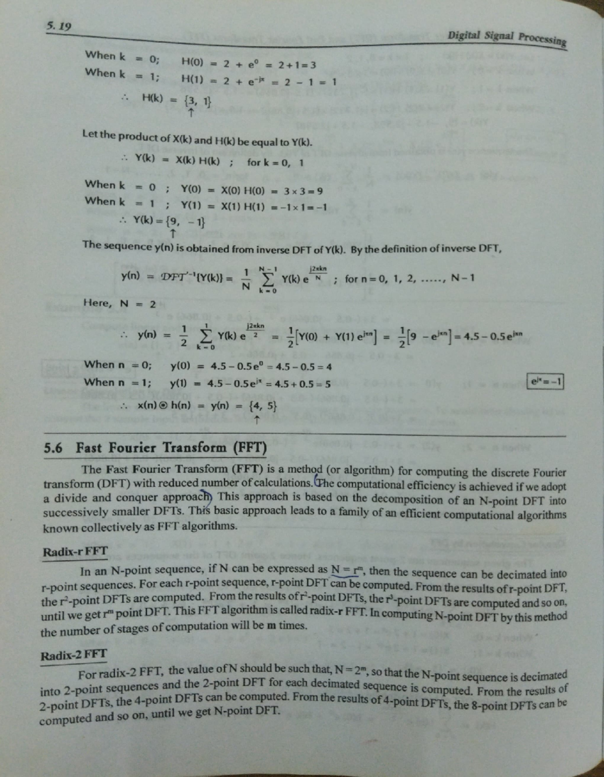 Chapter 5: Discrete Fourier Transform (DFT) & Fast Fourier Transform ...