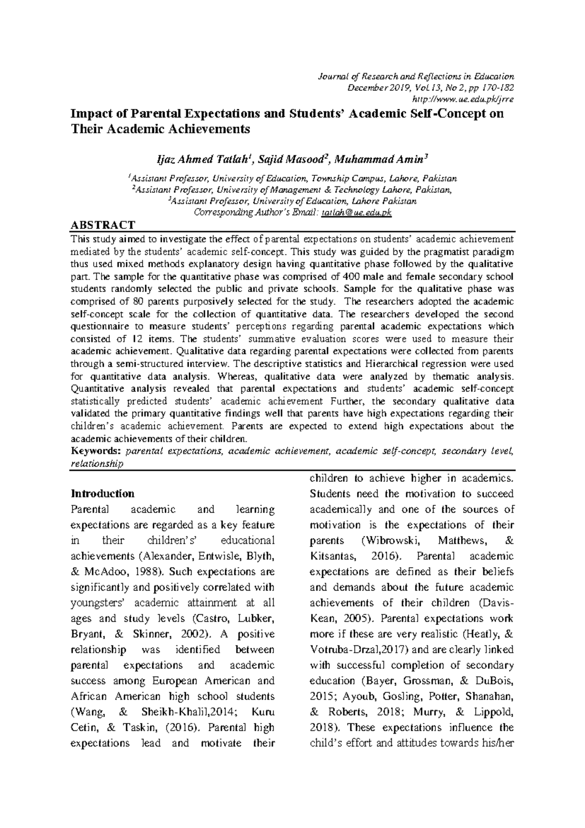 Article 2 - For academic purposes - Journal of Research and Reflections ...