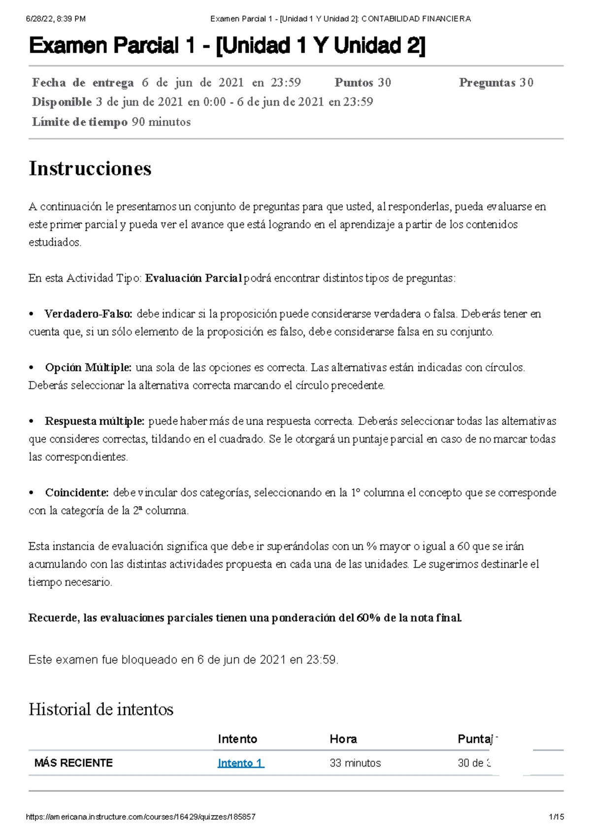 Examen Parcial 1 - Unidad 1 y 2 en Finanzas a Corto Plazo - Studocu