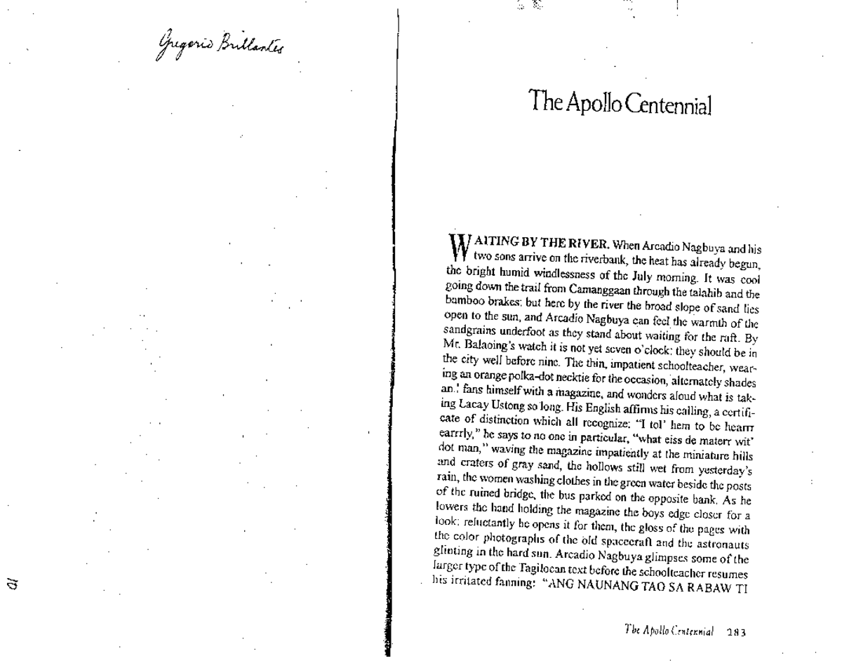 Apollo 11: A Journey to the Riverbank and Beyond - Essay Notes - Studocu