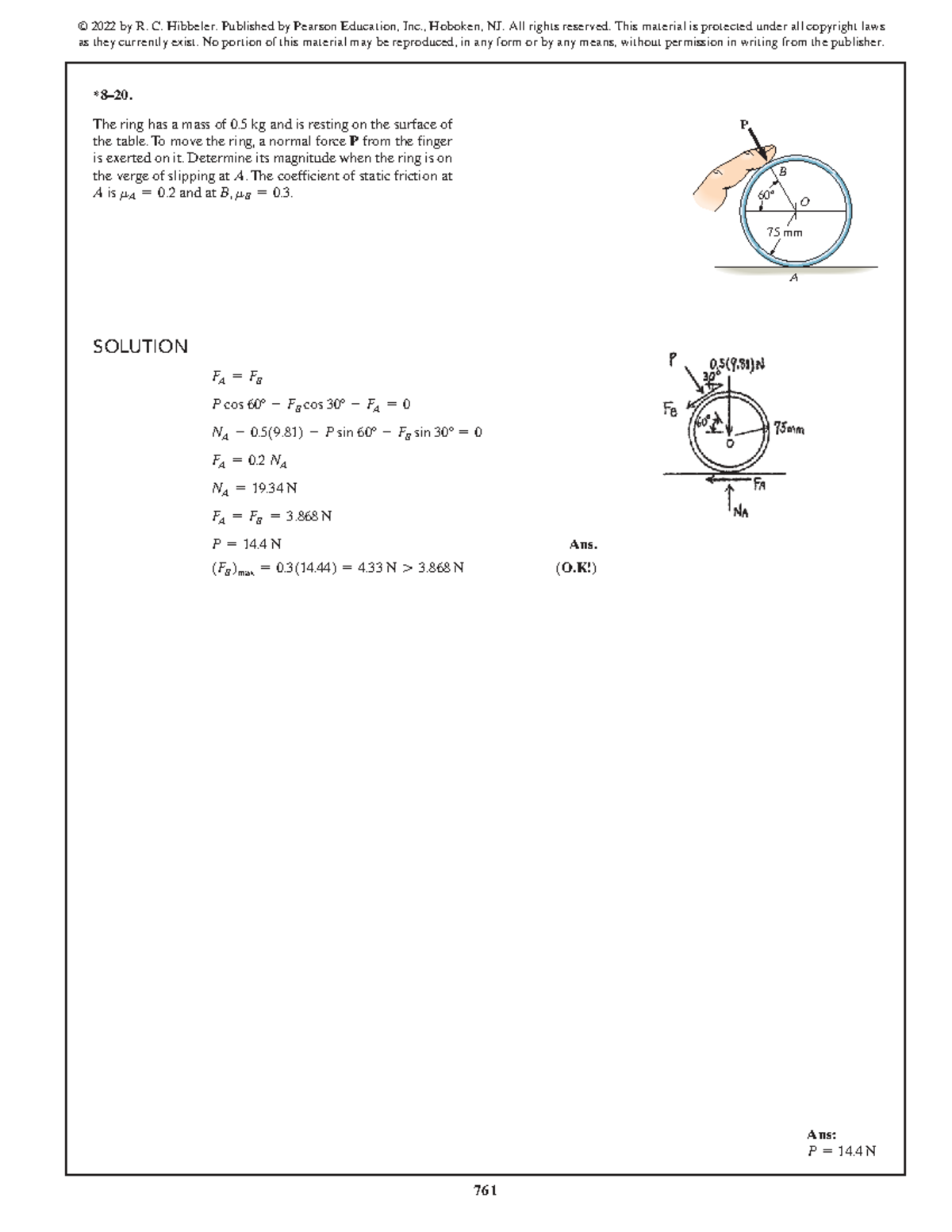SWK 15th Ed Solution Manual - Ring Friction Analysis - Studocu