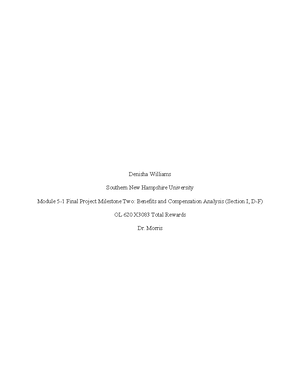 Module 5-1 Final Project Milestone Two- Draft of Research Design ...
