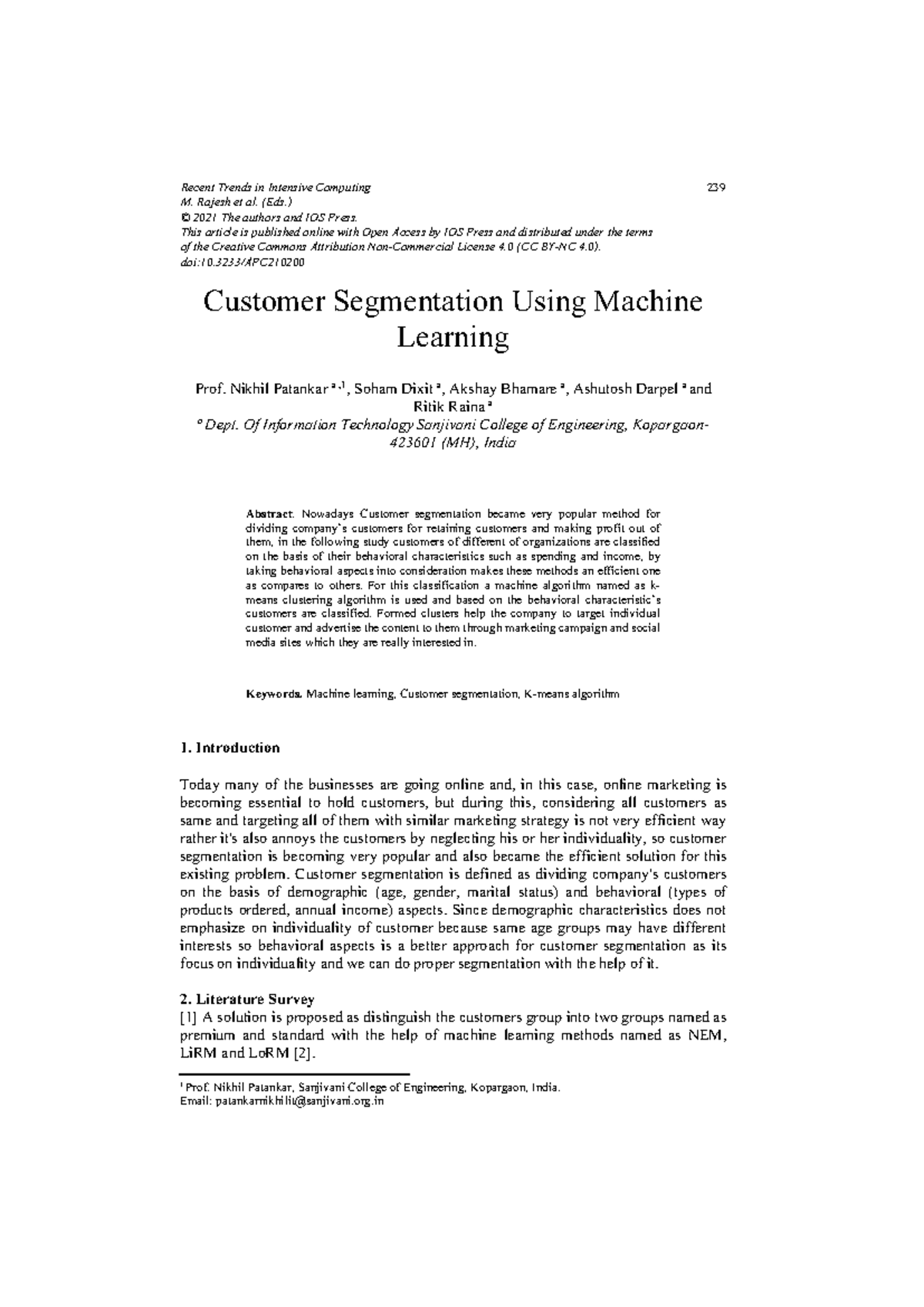 Customer Segmentation with K-Means Clustering: Insights and Analysis ...