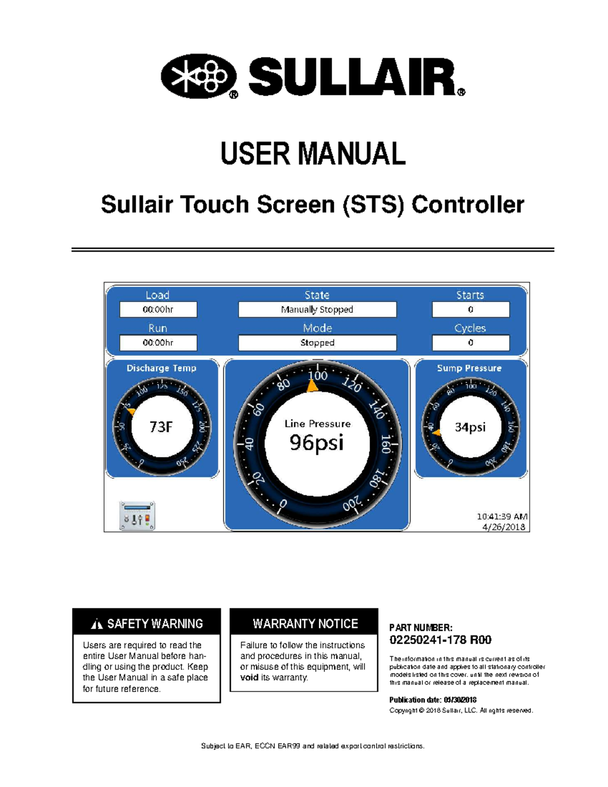 Sullair STS Controller User Manual (Part No. R00) - Studocu