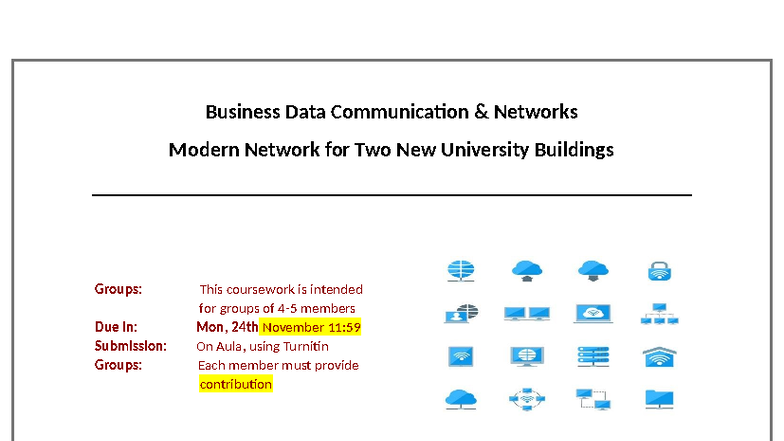 COMP11107 Group Coursework: Networking Proposal for New UWS Buildings ...