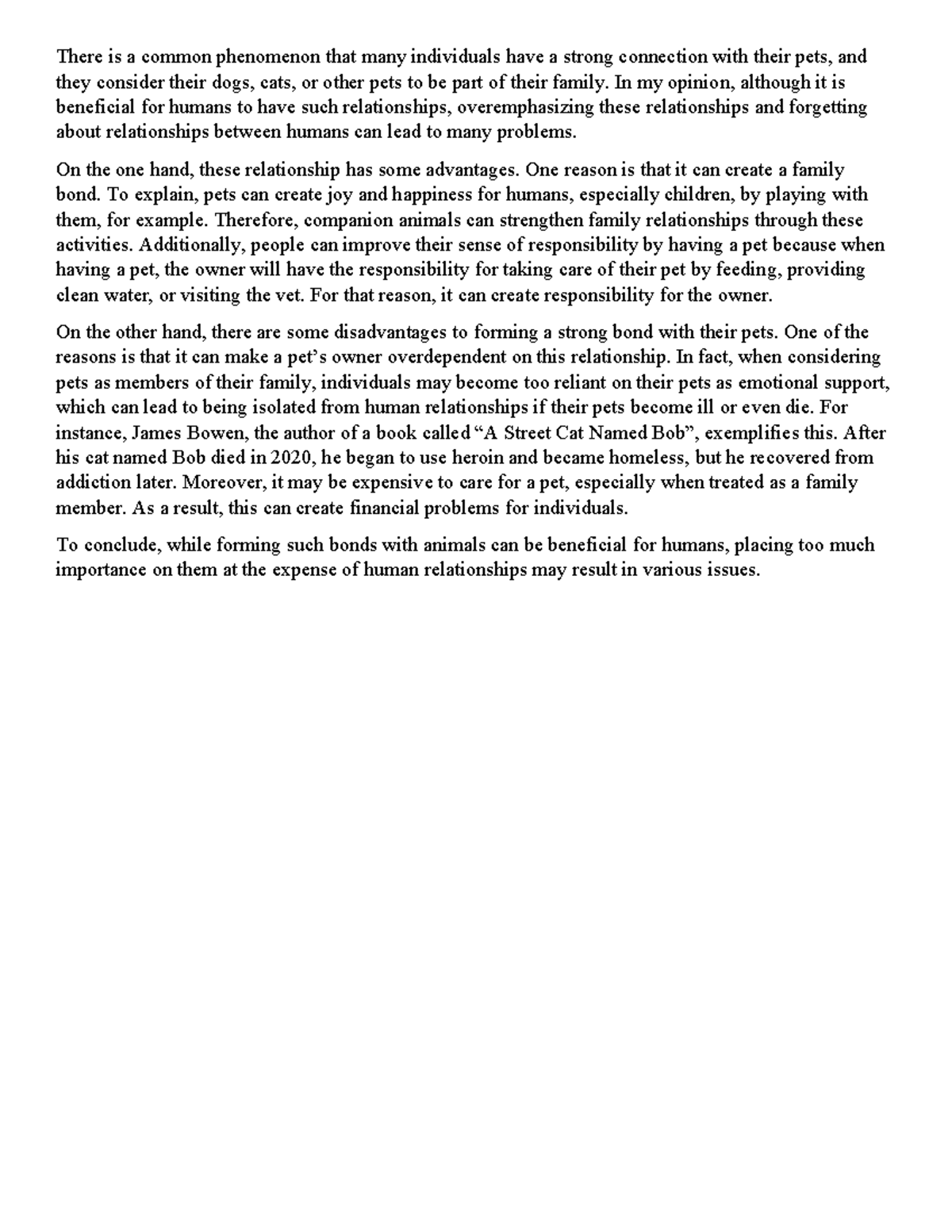 The Impact of Human-Pet Relationships on Family Dynamics - Essay Notes ...