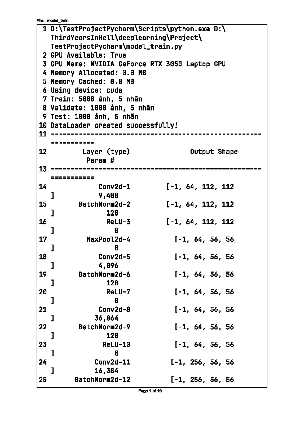 Model Training Report: GPU Utilization & Performance Metrics - Studocu