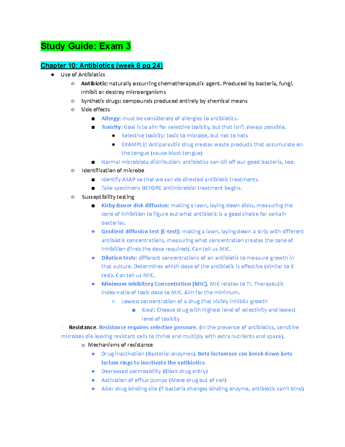BMS 212 - Exam 3 Study Guide: Key Concepts & Microbial Interactions ...