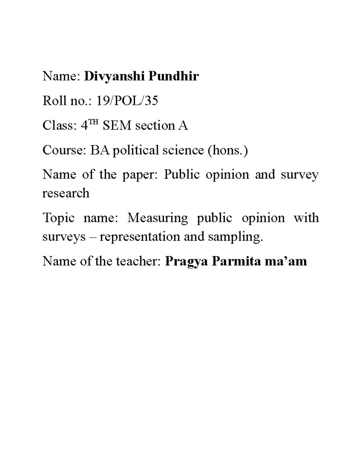 public opinion and survey research, types of survey and sampling ...