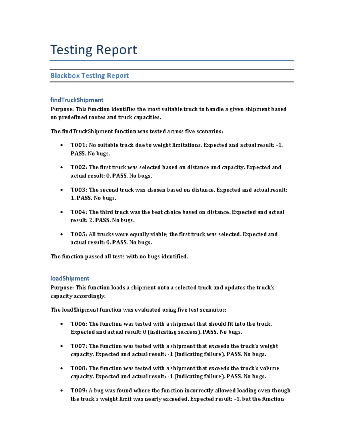 Test-plan - this a part of group project document - Test Plan - Team ...