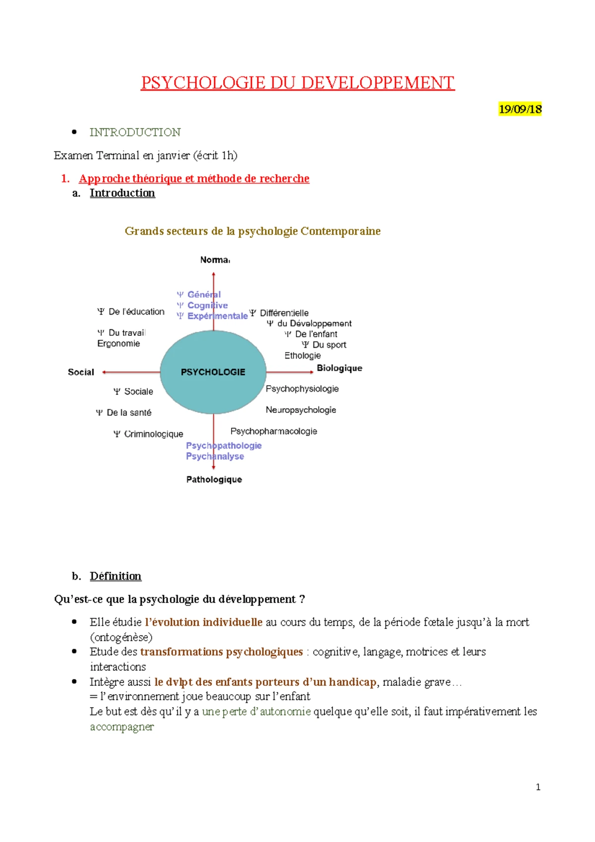 Psycho-du-développement - ####### L Introduction à la psychologie du ...