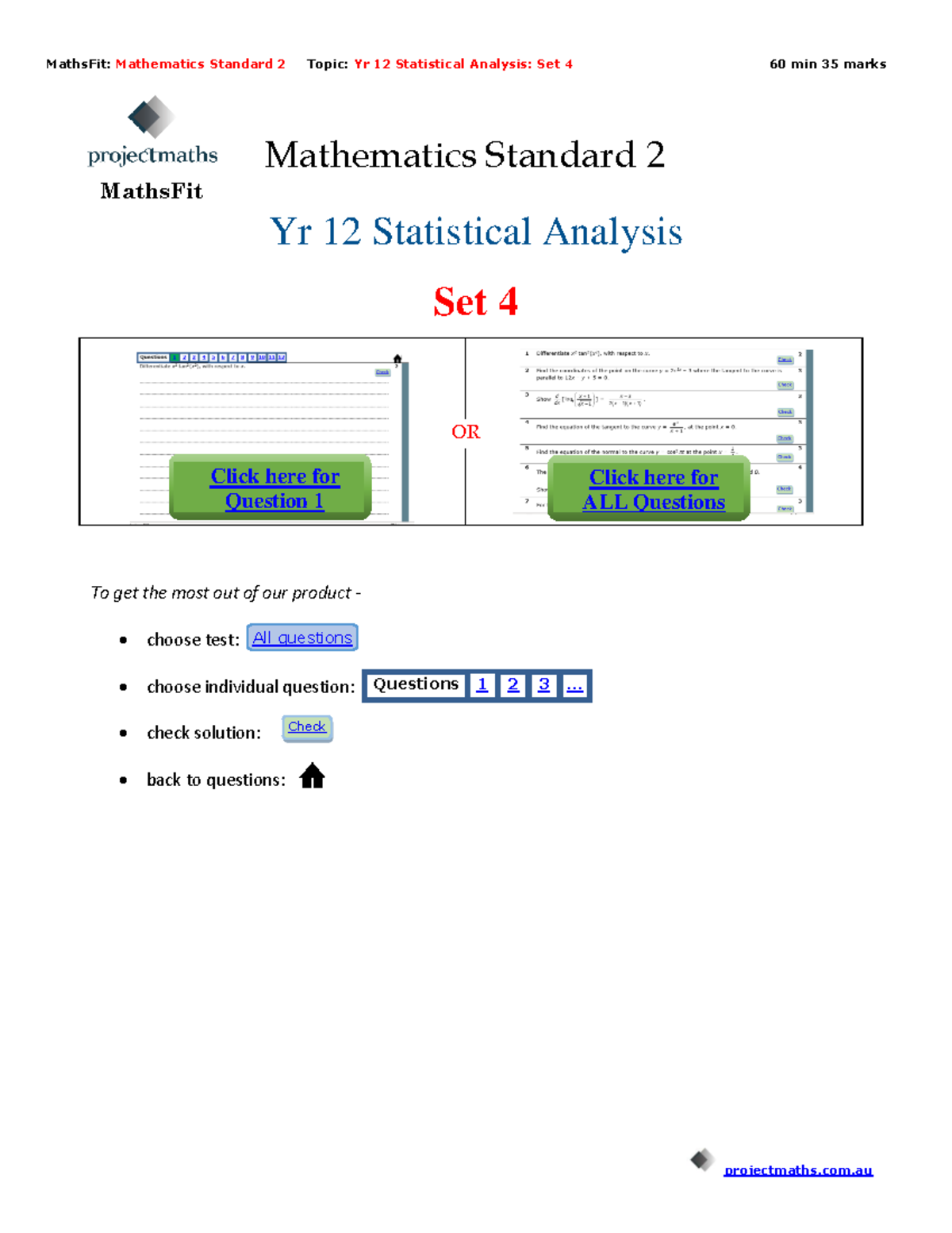 Year 12 Statistical Analysis 4 - MS2-Maths Fit - Mathematics Standard 2 ...