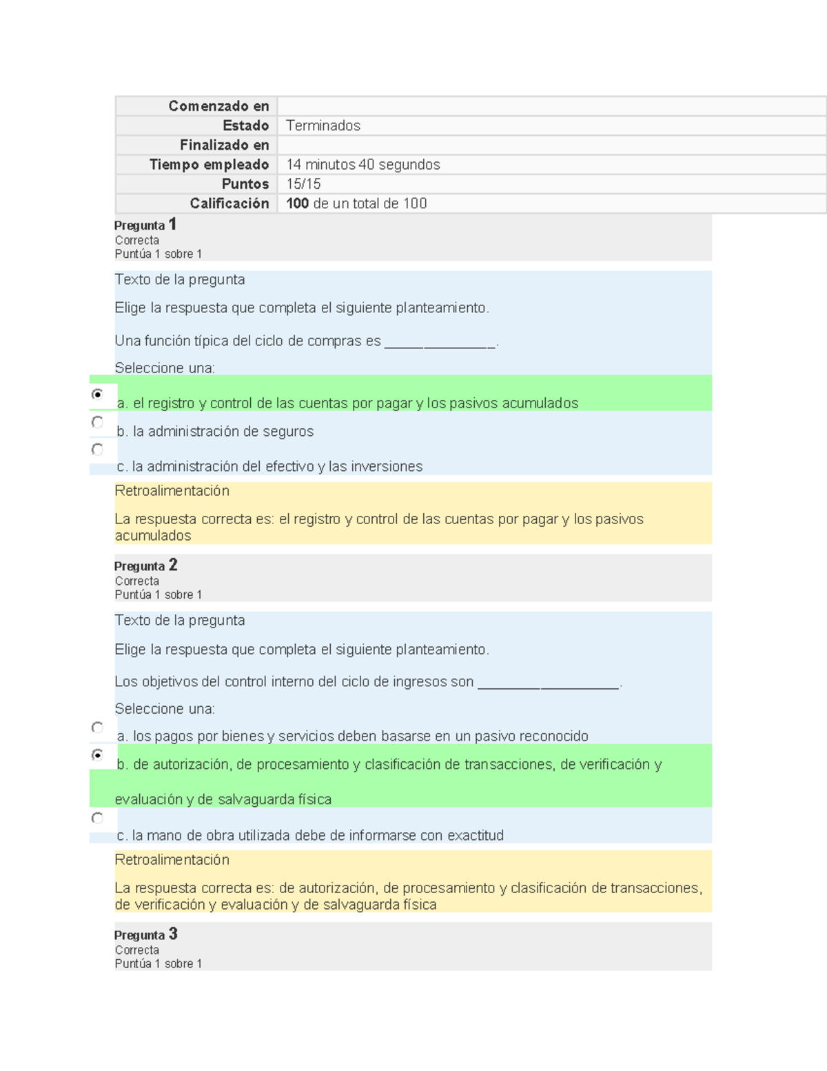 EA6. Examen Final: Ciclo de Compras y Ventas - Respuestas y ...