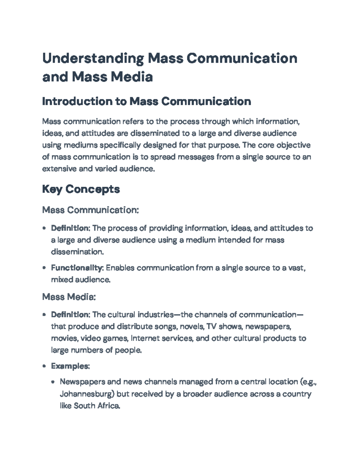 Understanding Mass Communication and Media Influence in Society ...