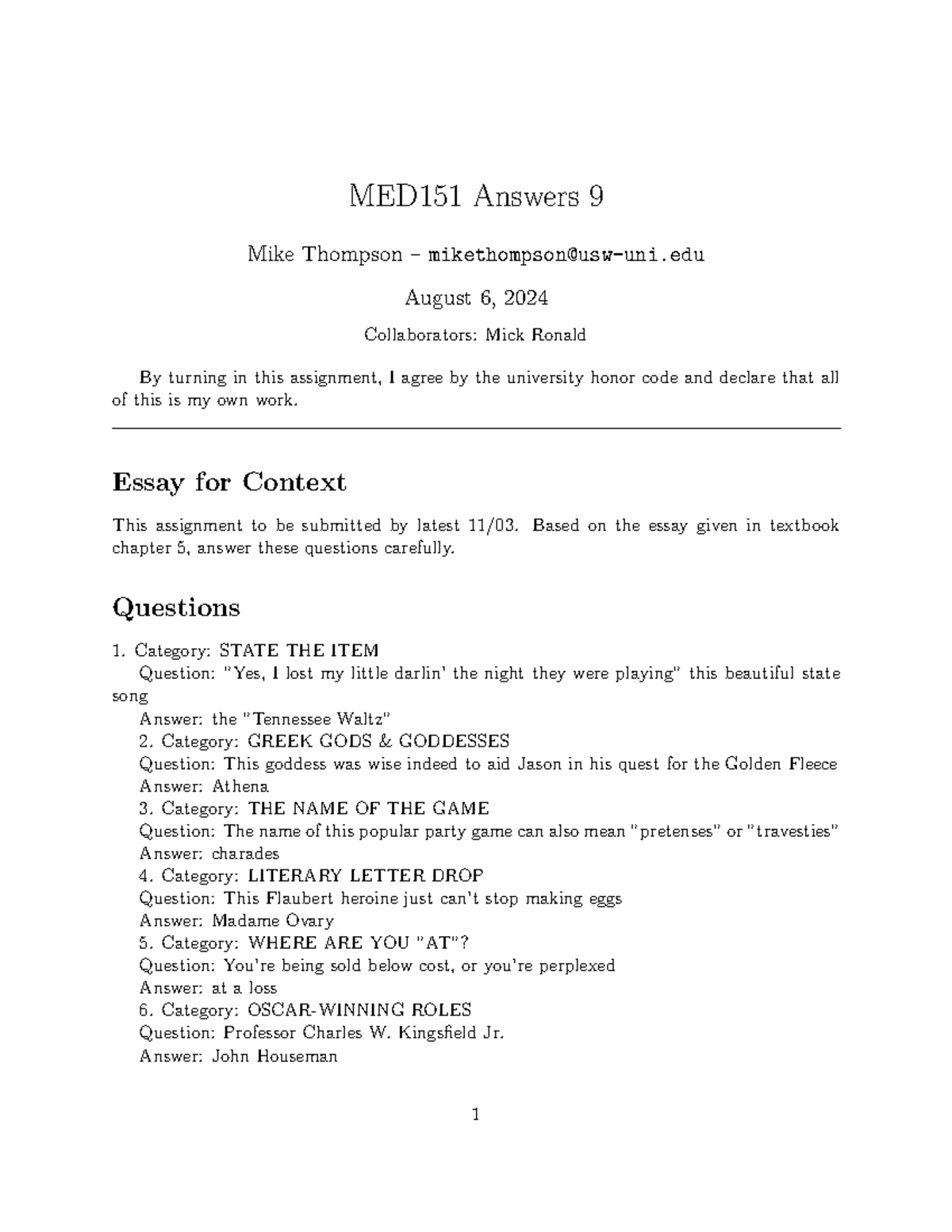 MED151 Final Exam Answers 9 - Comprehensive Review - Studocu
