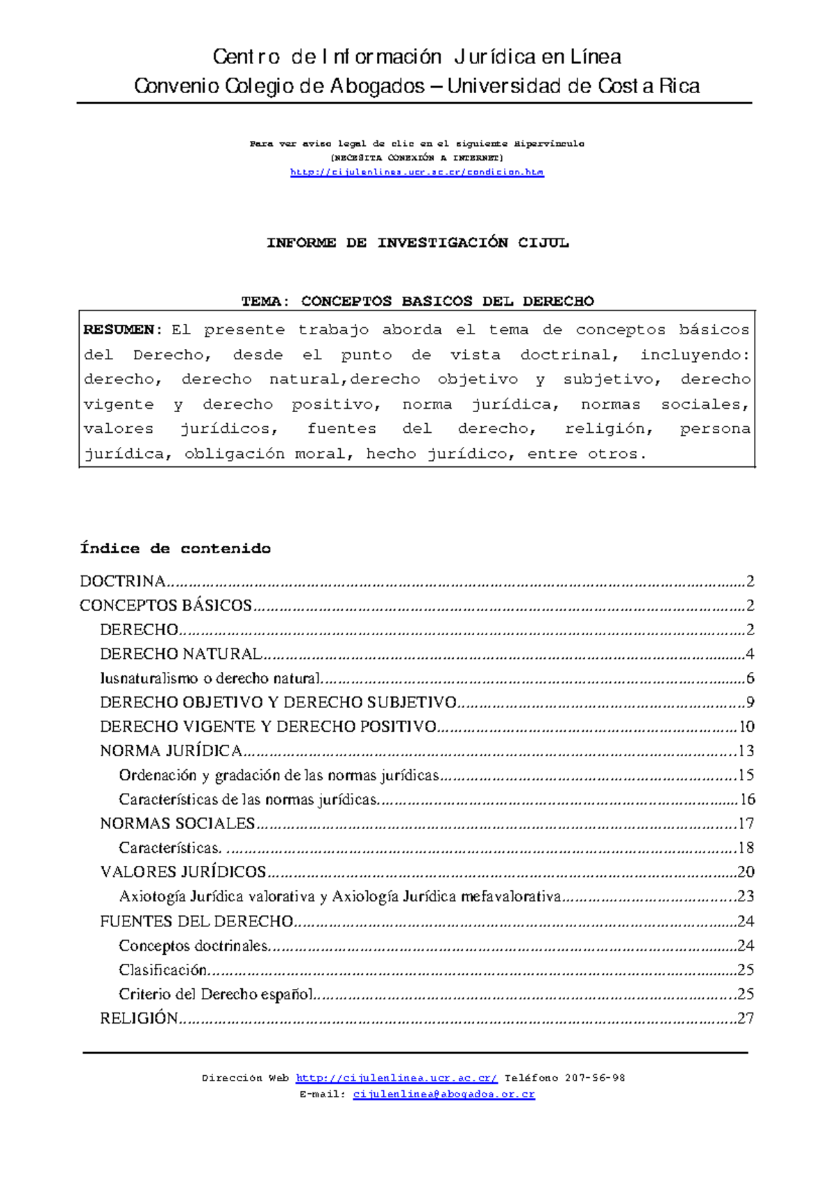 Conceptos basicos del derecho - Convenio Colegio de Abogados – Univer ...