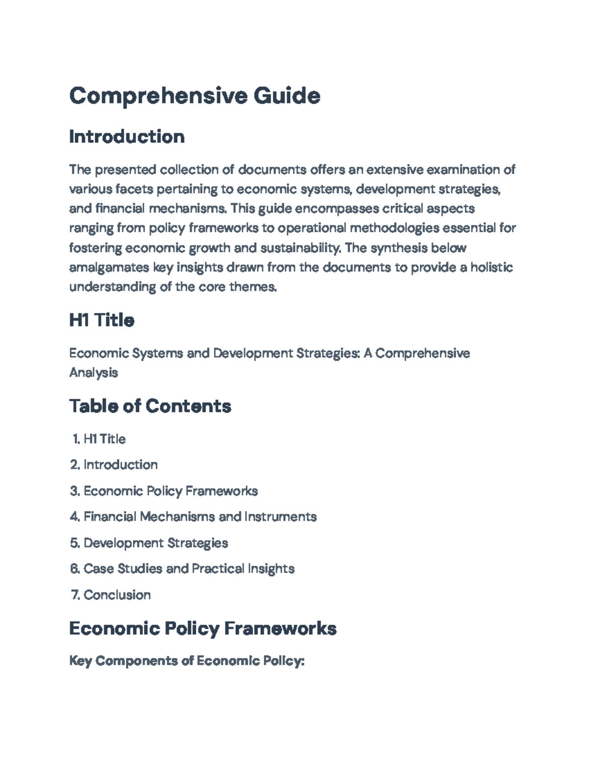 Economic Systems and Development Strategies: Comprehensive Guide ...