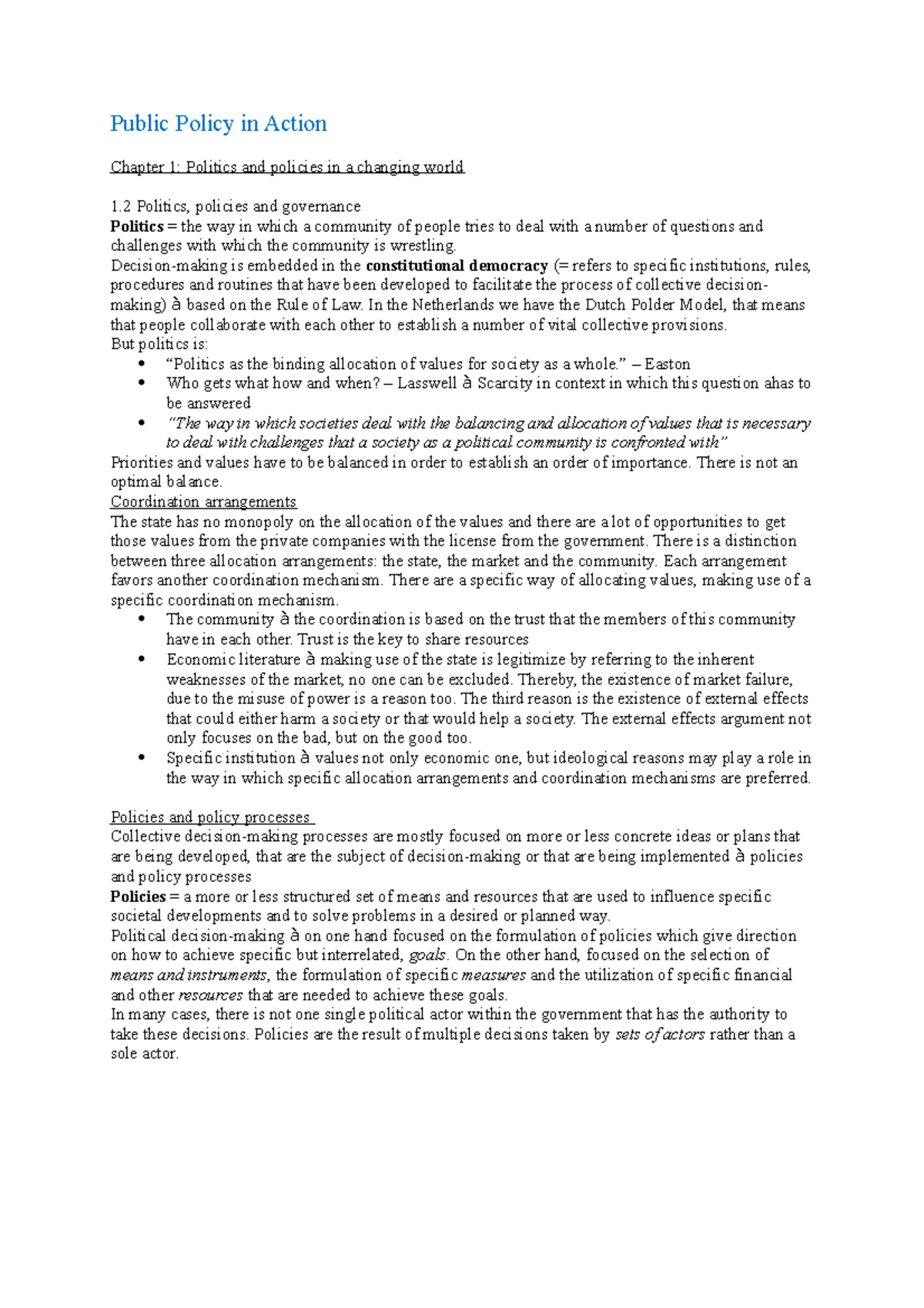 Public Policy in Action: Understanding Governance and Decision-Making ...