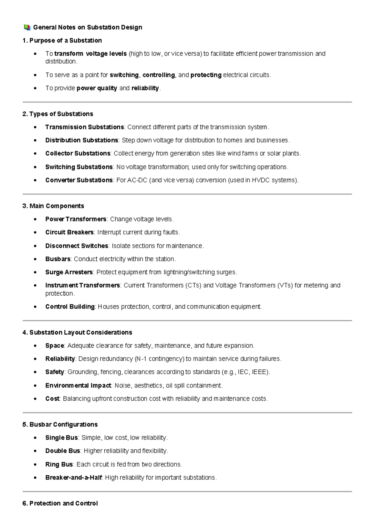 Substation Design Overview: Key Notes & Components for Efficient ...