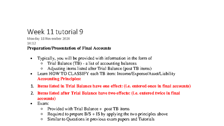 AC Week 11 Lecture Notes: Final Accounts & CSR Insights - Studocu