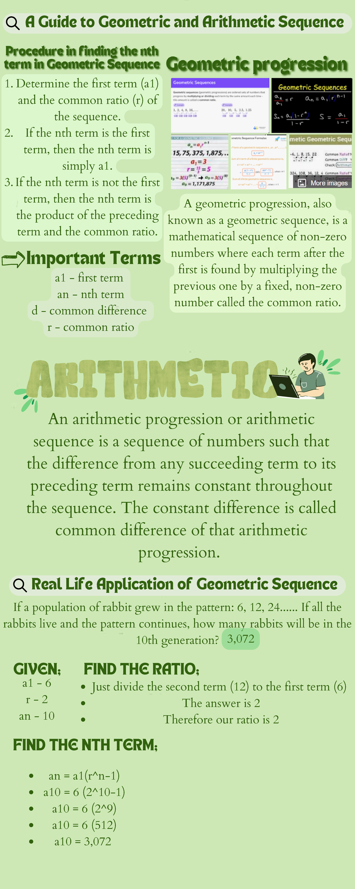 A uide - hope it helps - A Guide to Geometric and Arithmetic Sequence ...