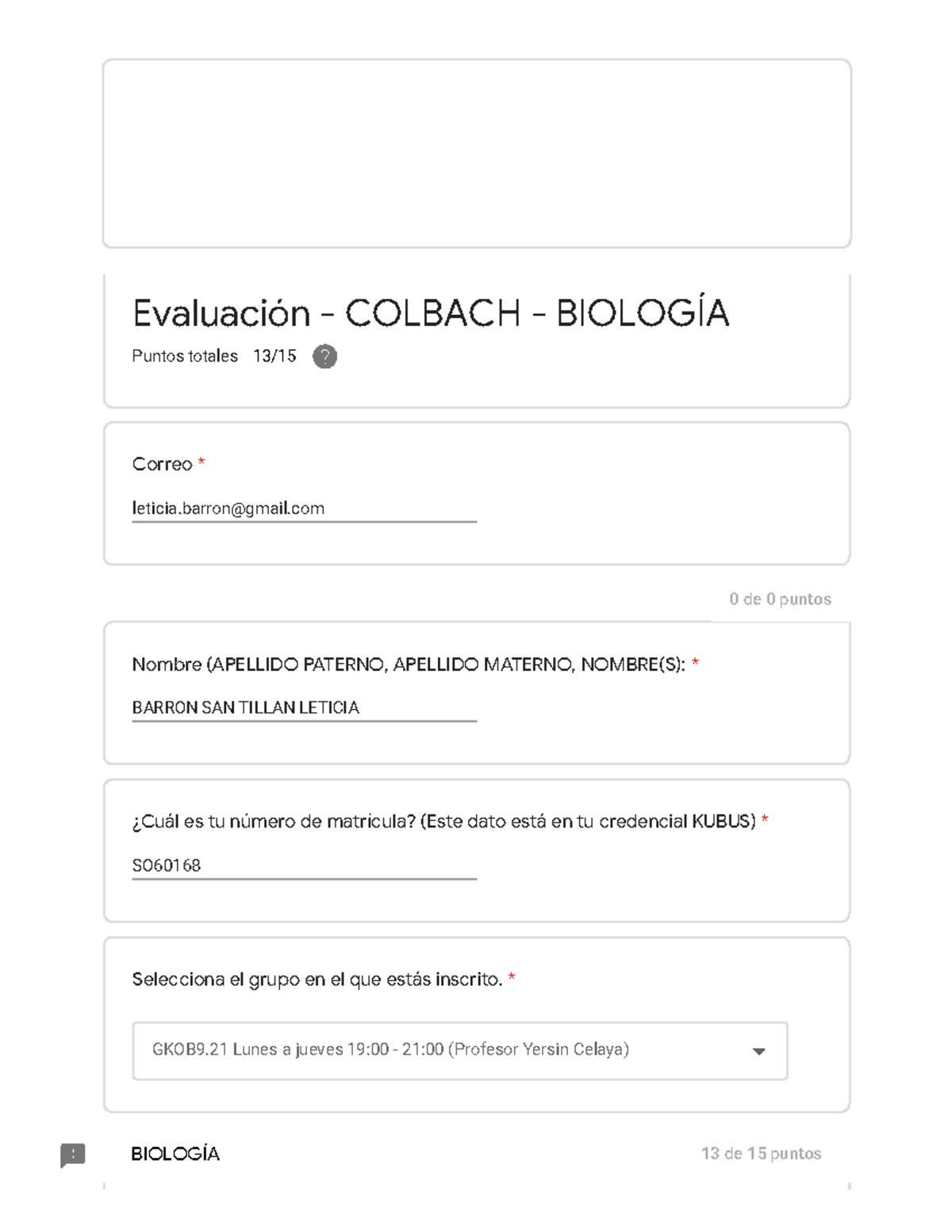 Evaluación - Colbach - Biología (Colbach - Clase GKOB9.21) - Studocu