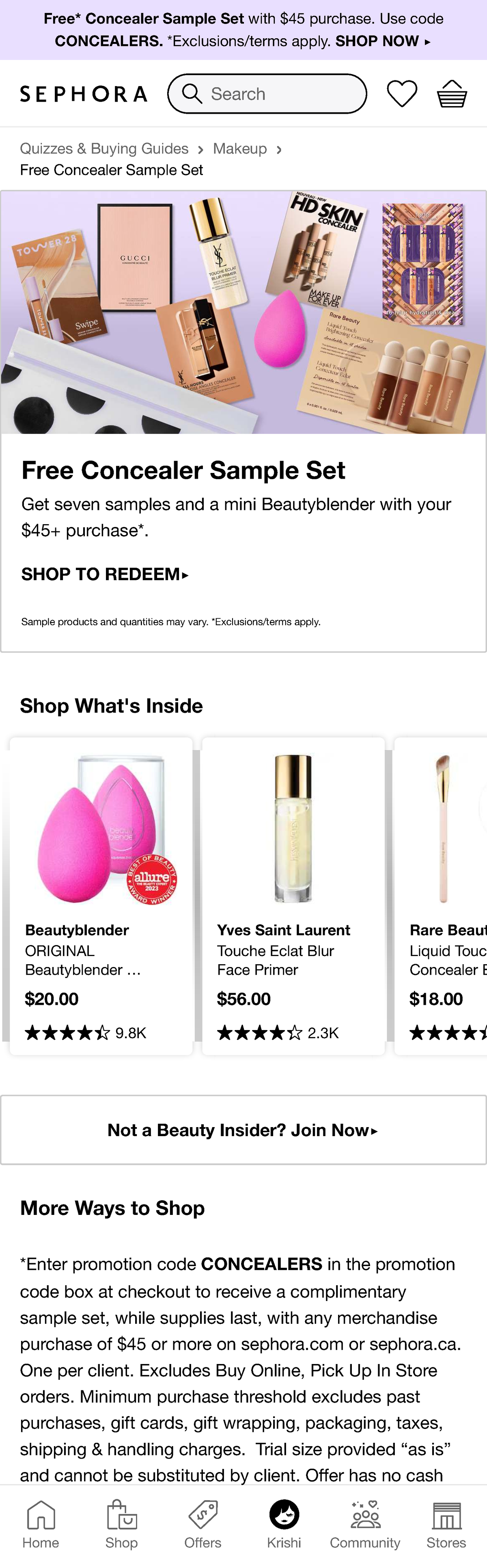 Redeem Your Free Samples Sephora - Quizzes & Buying Guides Makeup Free ...