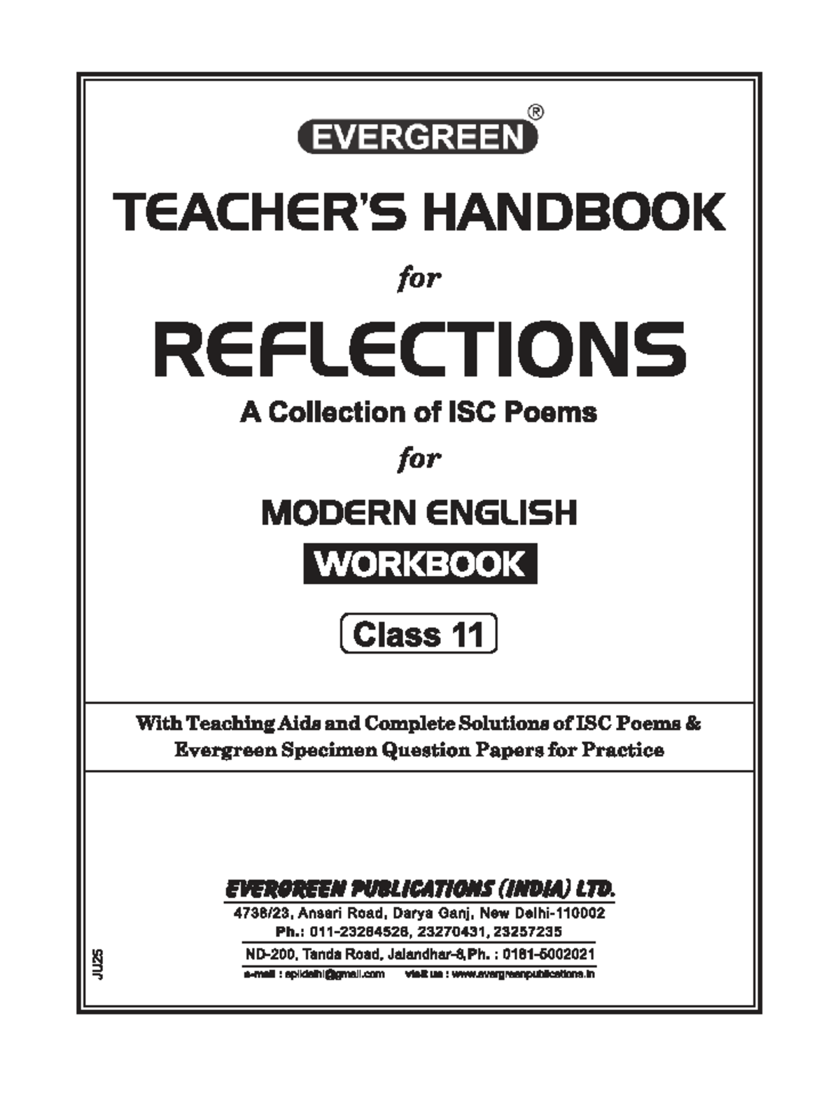 Reflections: ISC Poems for Modern English Workbook (Class 11) - Studocu