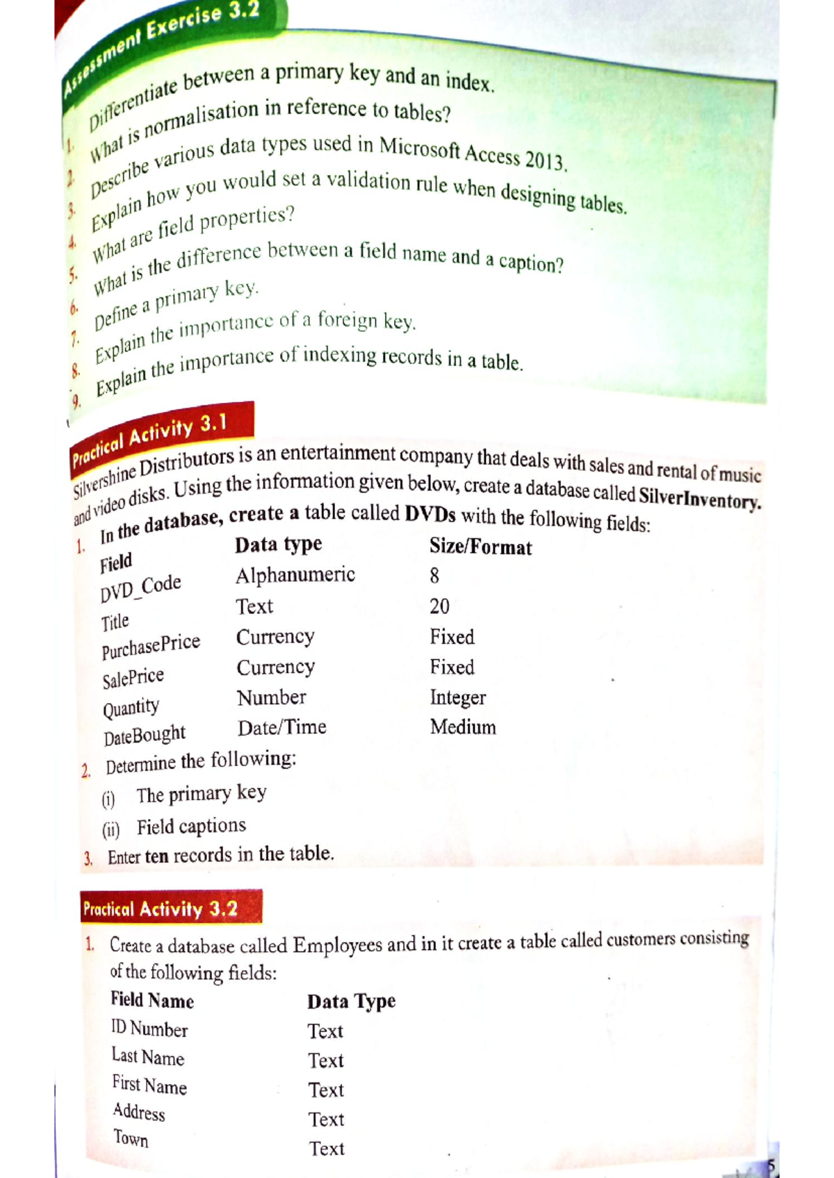 Prac DBMS - Exercise 3.2: Keys, Indexing & Table Design - Studocu