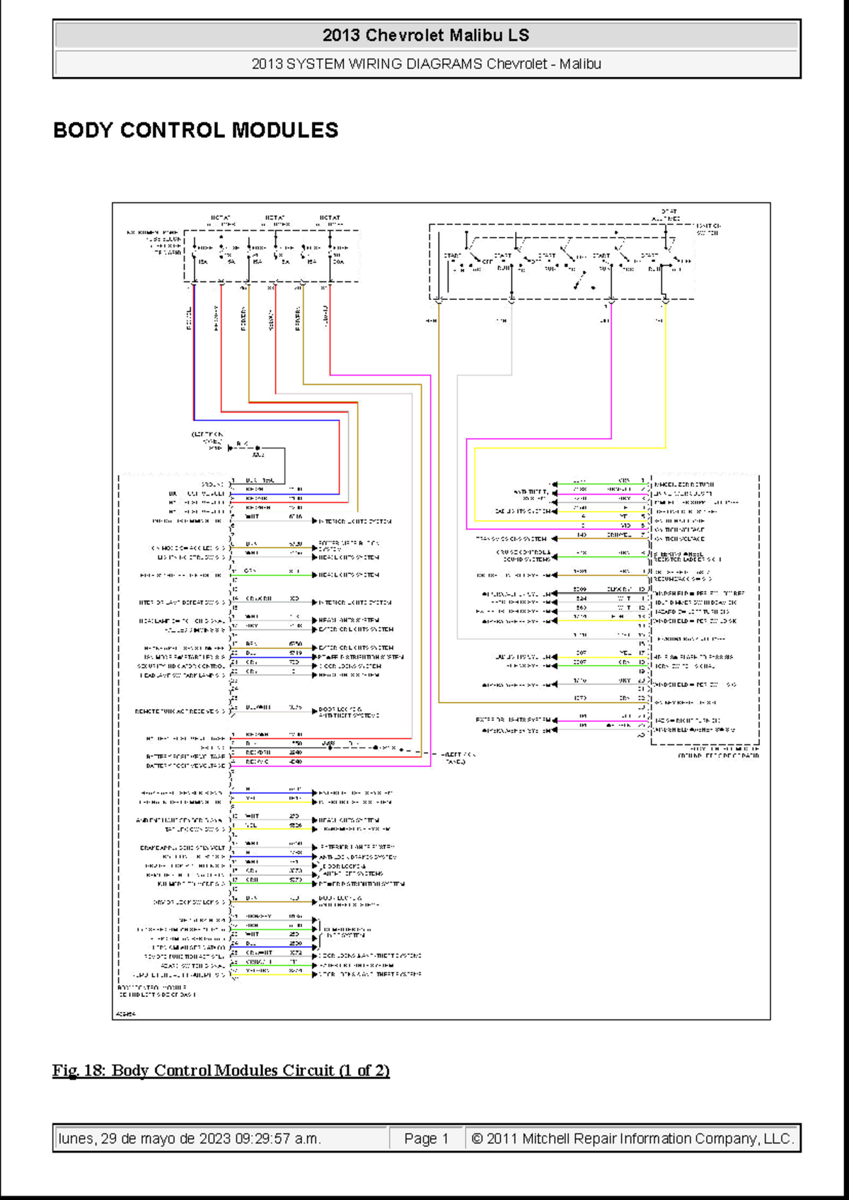 652538254-malibu-2013 - BODY CONTROL MODULES Fig. 18: Body Control ...