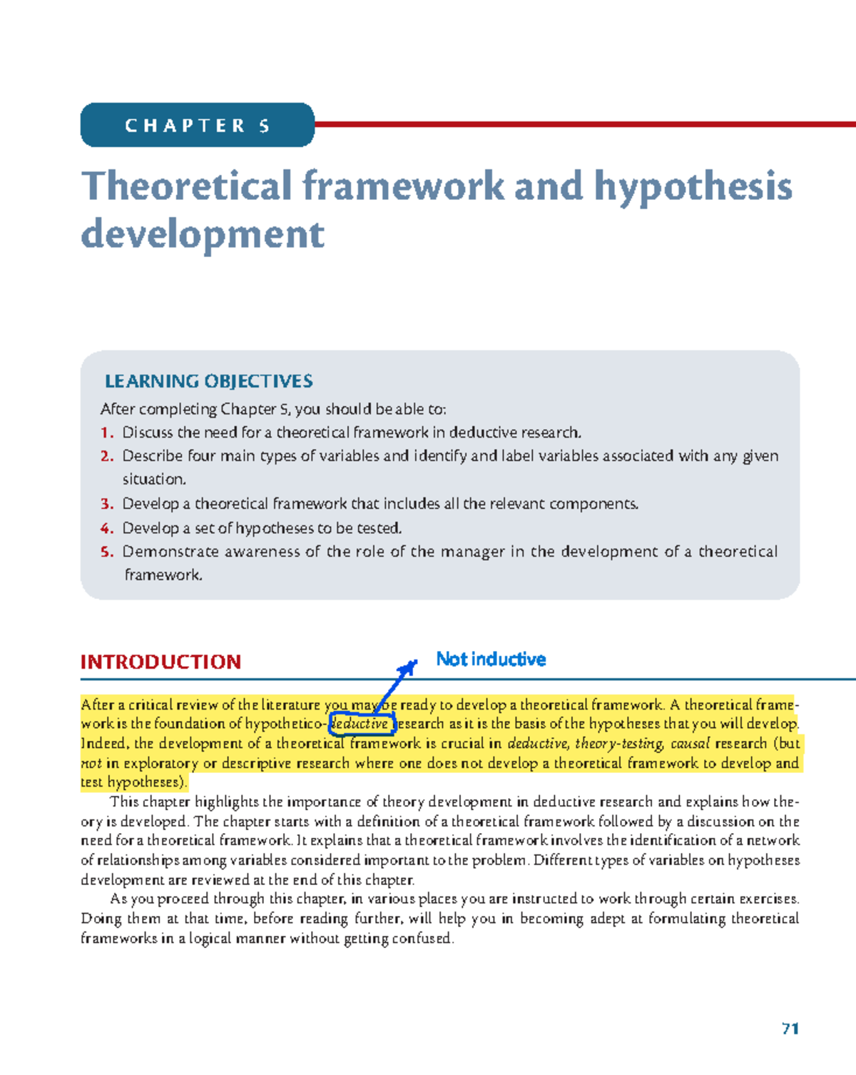 CHAPTER 5 Theoretical Framework & Hypothesis Development in Research ...