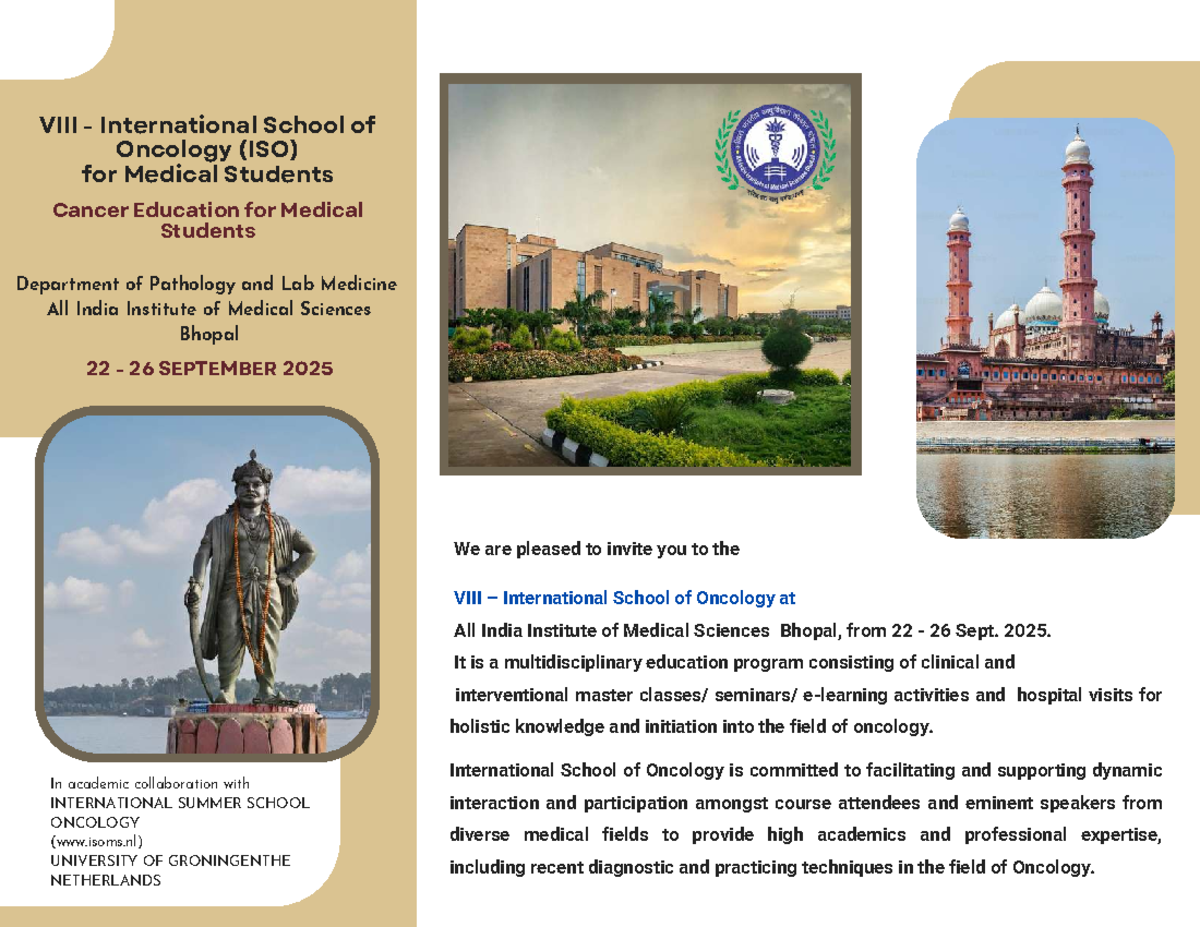 ISO 2025: International School of Oncology Updates & Notes - Studocu