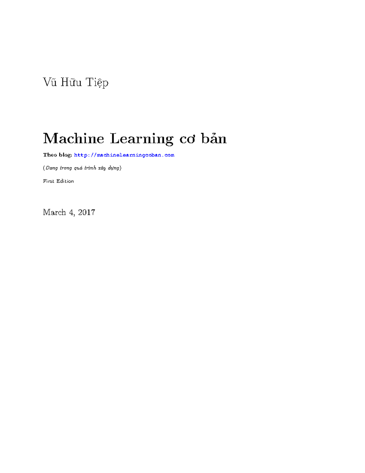 Tìm Hiểu Về Machine Learning Cơ Bản 1091978 - Studocu
